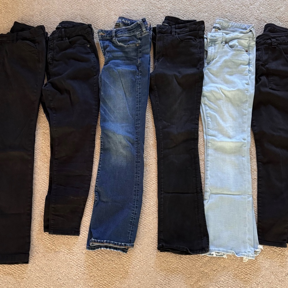 American Eagle Outfitters Women's Jeans Lot of 6Long